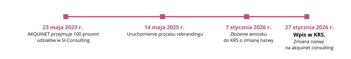 Timeline rebranding process SI-Consulting